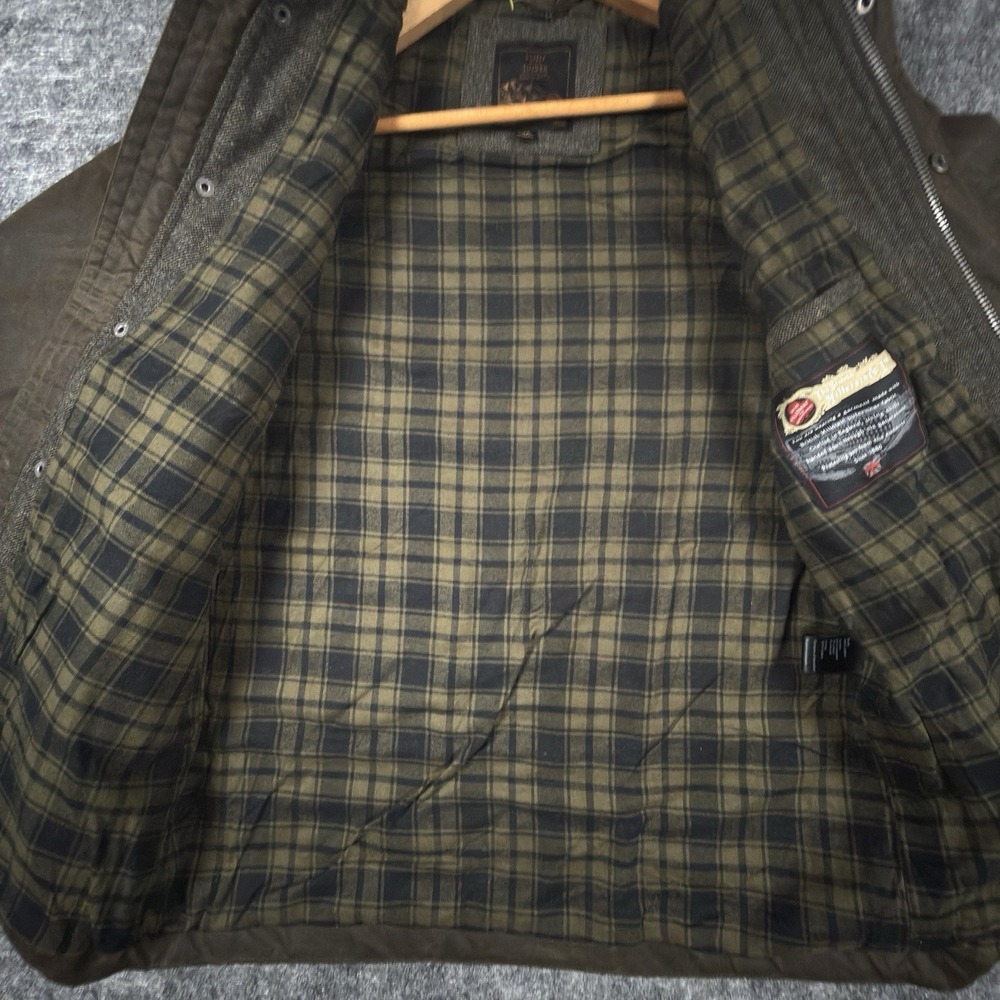 Flint and Tinder Waxed Field Jacket Mens XS NWT British Millerain Canvas Brown - Picture 10 of 15